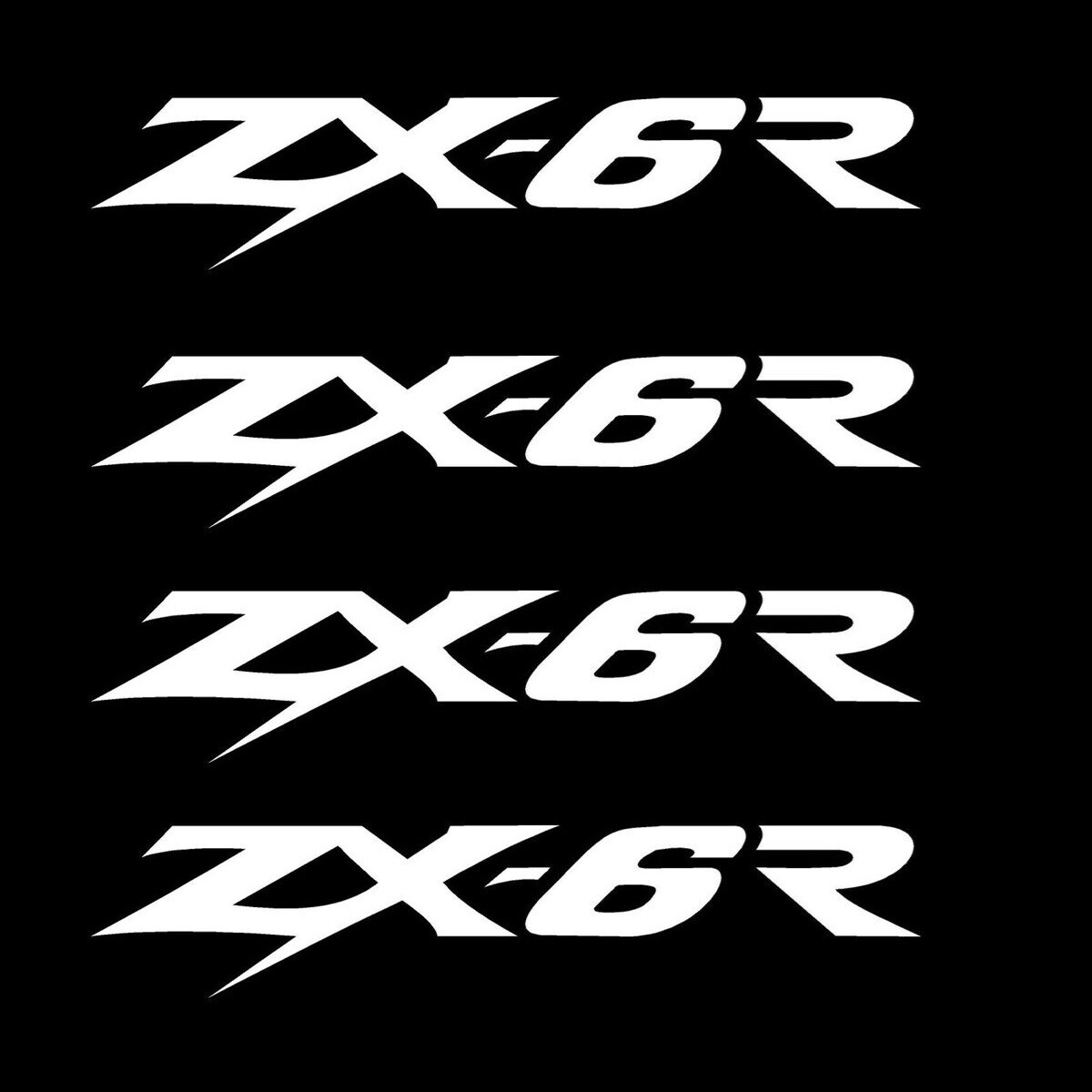 Kawasaki ZX-6R Ninja Decals Die Cut Vinyl Stickers ZX6R 600