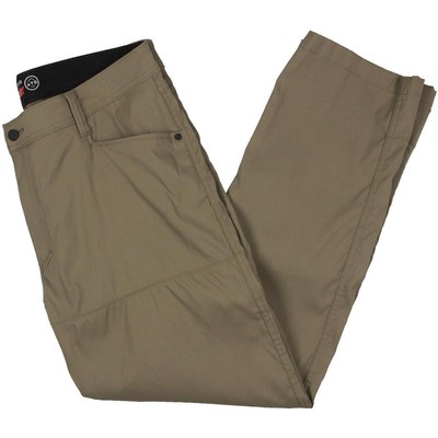 Wrangler Mens Green Utility Mid-Rise Straight Leg Pants 38/30 BHFO 3379