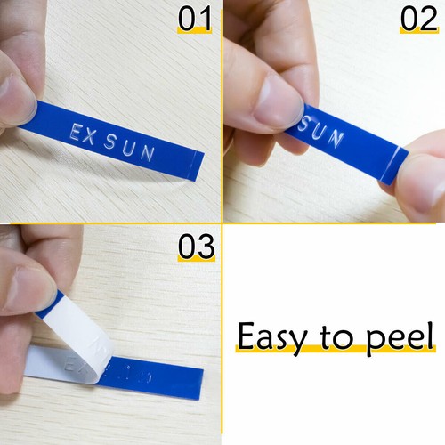 5PK For DYMO Organizer Xpress Label Maker 3D Embossing Tape 520109 Black 3/8"