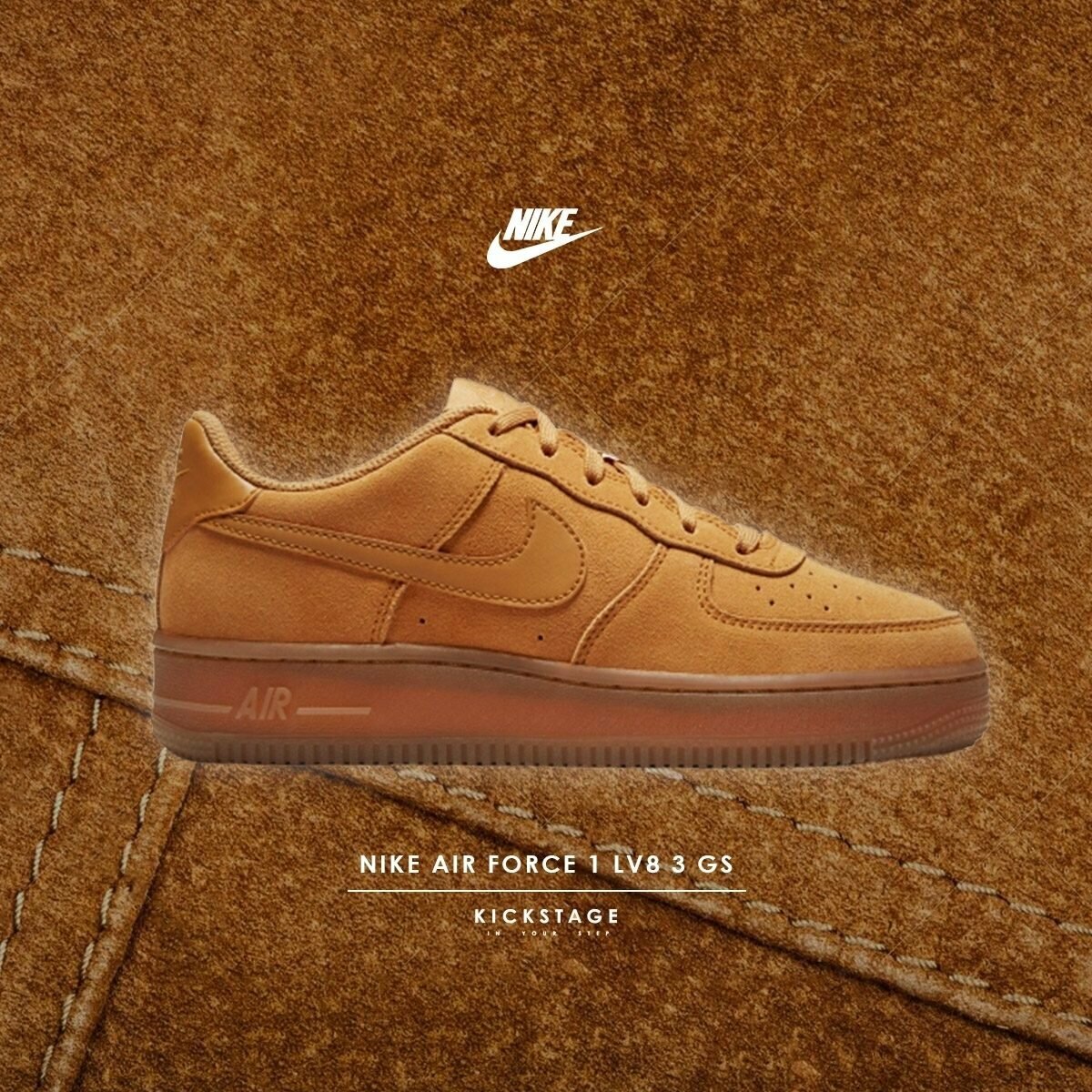 nike air force 1 lv8 3 wheat