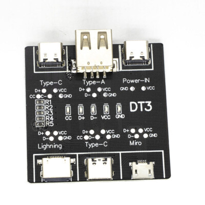 DT3 USB Type C Micro Data Cable PCB Board Tester Fast Detecting Tool For iPhone