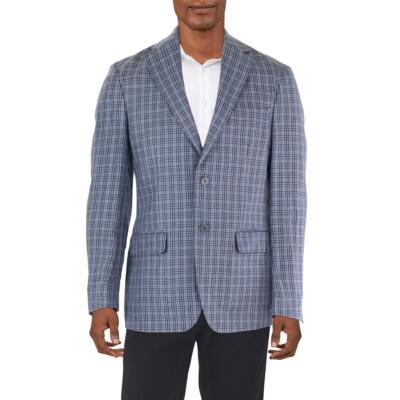 Lauren Ralph Lauren Mens Plaid Suit Separate Two-Button Blazer Jacket BHFO 9380