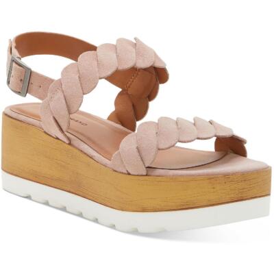 

Lucky Womens Vellenora Плетеные сандалии без шнуровки на платформе Туфли BHFO 3862, Antler oiled suede, Vellenora