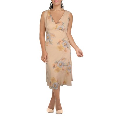 

Lauren Ralph Lauren Женское темно-серое платье из крепа с цветочным принтом и расклешенным кроем  BHFO 9653, Blush/sage/multi