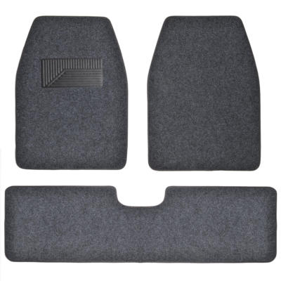 SUV Van Car Floor Mats in Dark Gray - Quality Husky Carpet Rug 3pc w/ Rear Liner