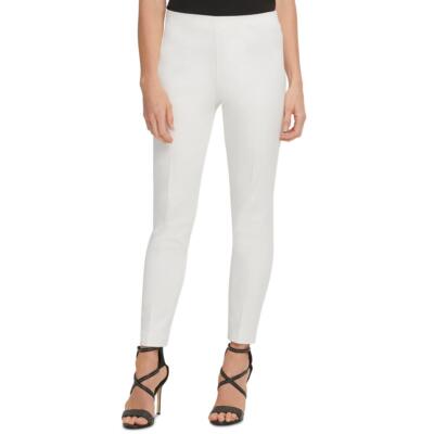 

DKNY Женское эластичное офисное платье цвета слоновой кости, прямые брюки  BHFO 2548, Цвет слоновой кости