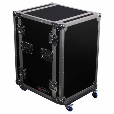 Odyssey FZSRPAR16W 16U Space Saver Amp Rack Flight Case with Wheels idjnow