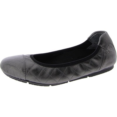 Женские балетки Vionic Ava из серой кожи на плоской подошве 7 Medium (B,M) BHFO 3925