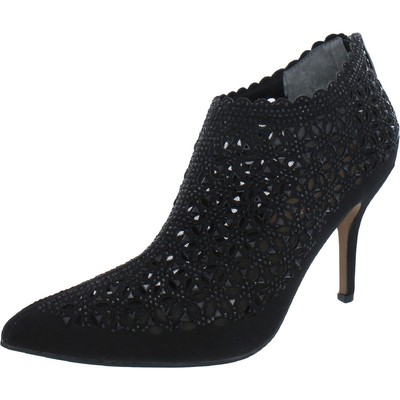 Женские ботильоны-пинетки J. Renee Nishita из черного атласа, 9 средних размеров (B,M), BHFO 3215