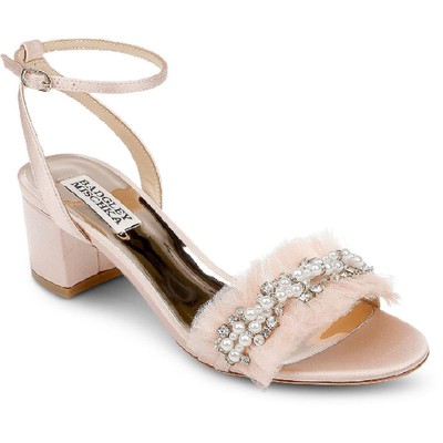 

Badgley Mischka Womens Talitha Dressy Туфли без шнуровки с ремешком на щиколотке BHFO 3766, Розовый, Talitha
