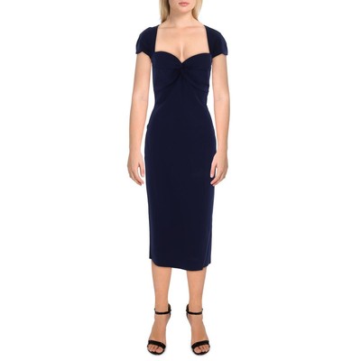 Женское темно-синее вечернее платье-футляр миди на косточках Chiara Boni 44 BHFO 4065