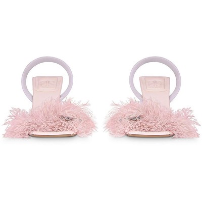 Женский розовый ремешок на щиколотке из овечьей кожи Givenchy 39,5 Средний (B,M) BHFO 0491