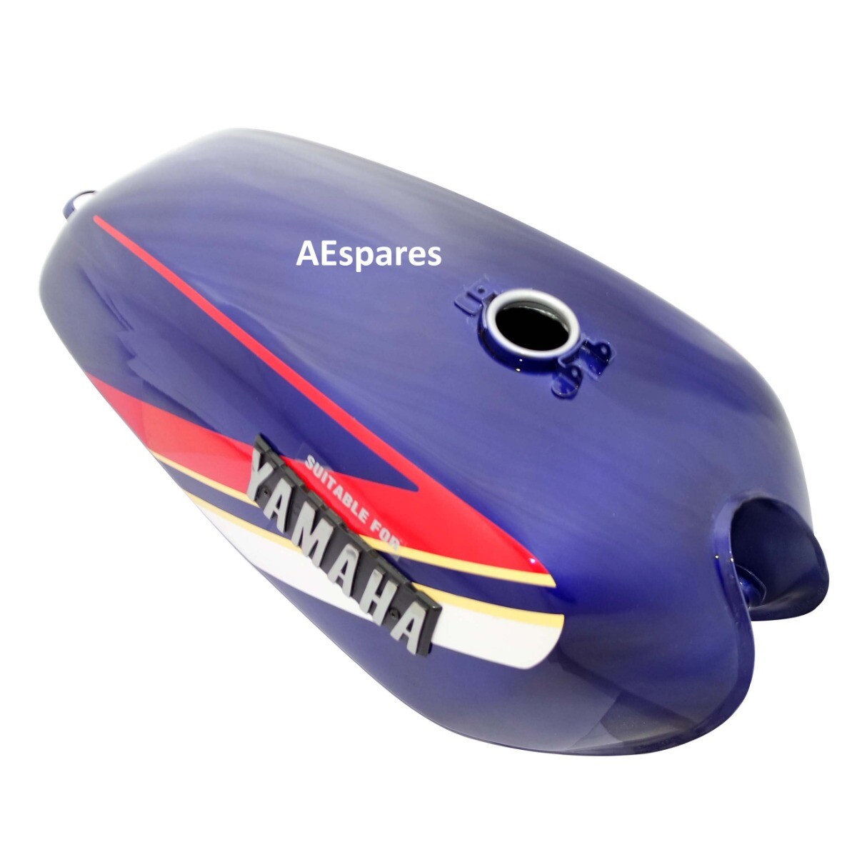 For Yamaha RX100 RX125 Blue Petrol Fuel Tank With Lid Cap,Tap 