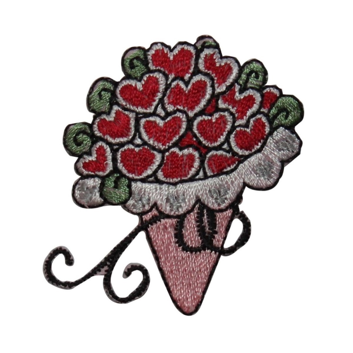 ID 7112 Bouquet of Hearts Patch Love Gift Valentine