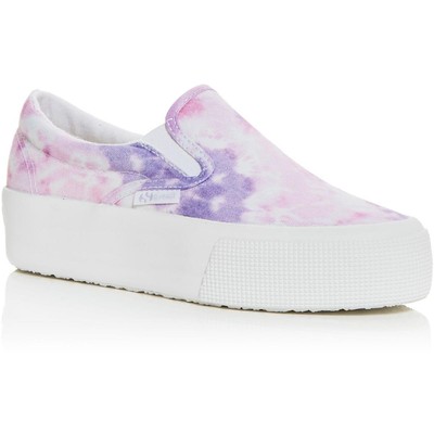 Женские розовые и фиолетовые повседневные модные кроссовки Superga Tie Dye BHFO 5019