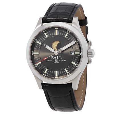 Мужские часы Ball Engineer II Moon Phase с автоматическим серым циферблатом NM2282C-LLJ-GY