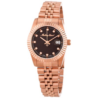 Женские кварцевые часы Mathey-Tissot Mathy III с черным циферблатом D810PRM