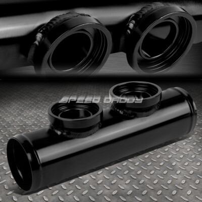 ДВОЙНОЙ АЛЮМИНИЕВЫЙ ТУРБО-ПРОДУВОЧНЫЙ КЛАПАН SSQV 2.5 С ФЛАНЦЕВЫМ ПАТРУБКОМ / ПЕРЕХОДНИКОМ ДЛЯ ПРОДУВКИ ЧЕРНЫЙ