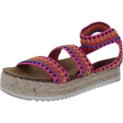 

Разноцветные эспадрильи Steve Madden Girls Kimmie 2 Medium (B,M) Little Kid BHFO 0306, Bright pink multi