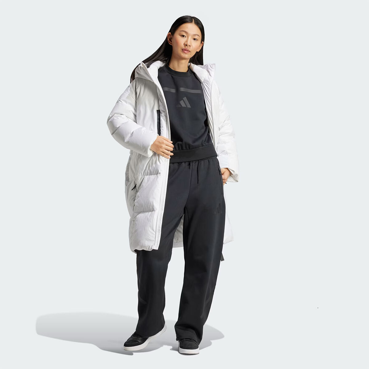 LUIK 2000s mesh parka メッシュパーカー／ホワイト basic zip-up parka – wjk online store