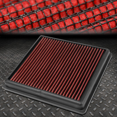 ДЛЯ VW POLO JETTA GOLF 14-17 ГОДА 1,6 л L4 С ВЫСОКИМ ПАДЕНИЕМ ПОТОКА В ВОЗДУШНОМ ФИЛЬТРЕ СУХОЙ ПАНЕЛИ, КРАСНЫЙ