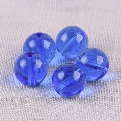 Round Glossy 6mm 8mm 10mm 12mm 14mm Crystal Glass Loose Beads for Jewelry Making
