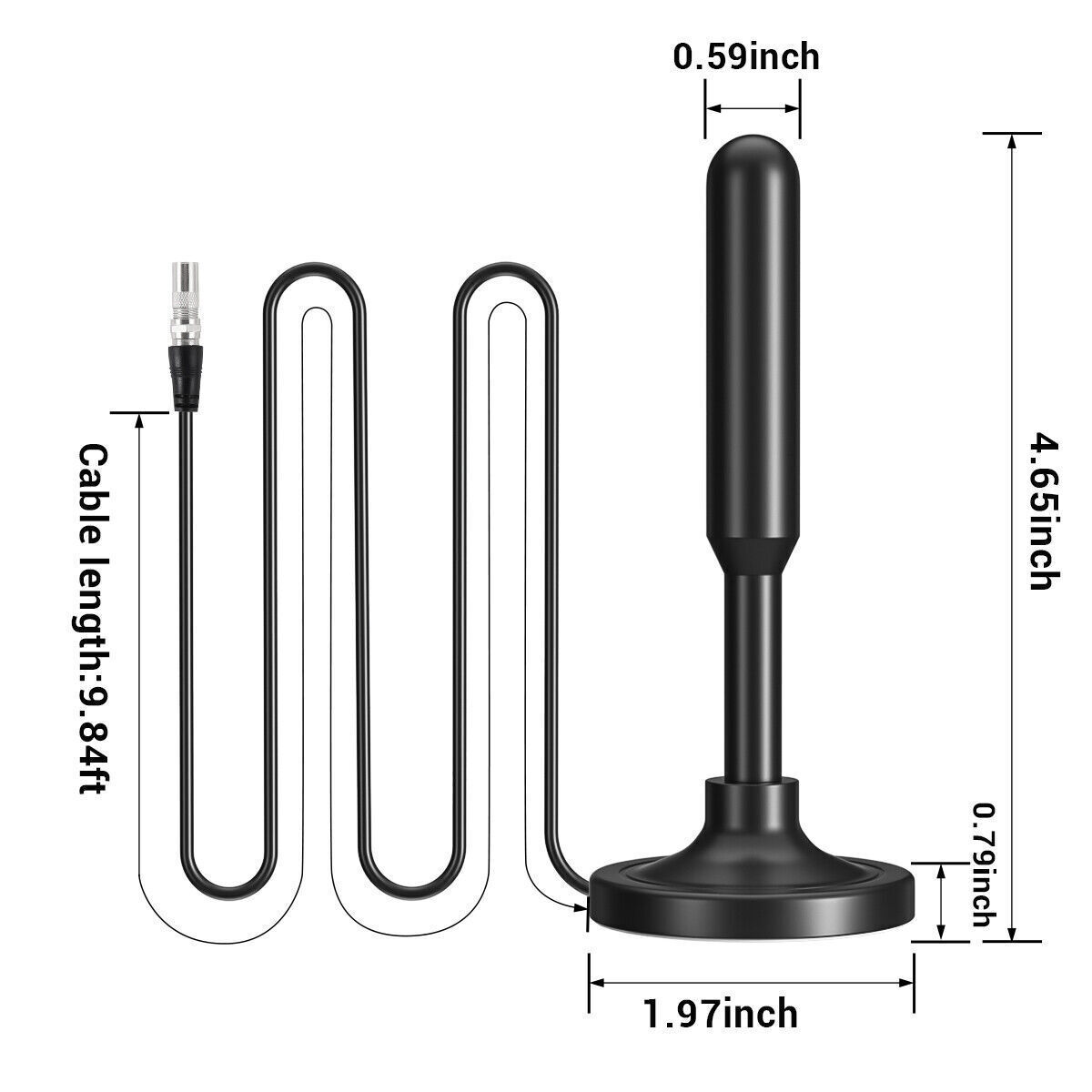 300 Miles Upgraded TV Antenna Digital HD Antenna Indoor HDTV 1080P 4K Long Range