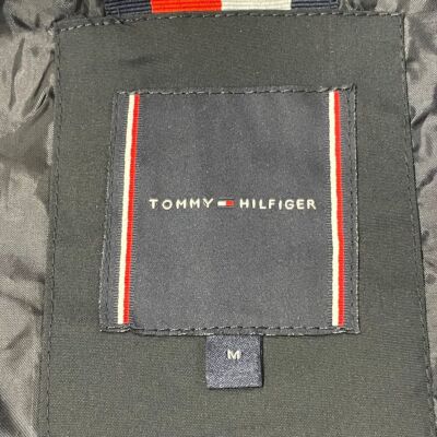 Pre-owned Tommy Hilfiger Colour-block Sail Bomber Jacket Men's Size M Navy Blue