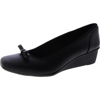 Женские туфли-лодочки Anne Klein Wales черного цвета из искусственной кожи, размер 10, средний (B, M), BHFO 1538