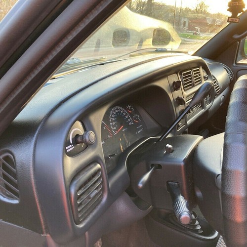 Fit For 98-02 Dodge Ram Pickup Black Dash Bezel &Dashboard Cover Overlay W/clips