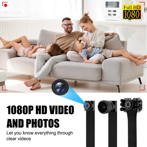1080P HD Wireless Mini WIFI Camera Hidden Nanny Security Spy DIY Screw DVR Cam - Image 4