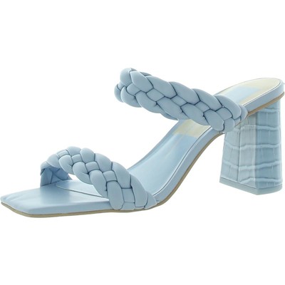 

Женские синие туфли на блочном каблуке из искусственной кожи Dolce Vita 8.5 Medium (B,M) BHFO 6149, Light blue