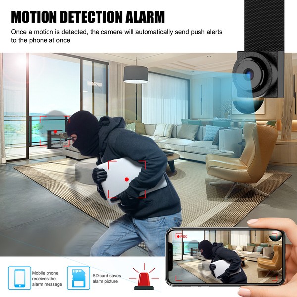 1080P HD Wireless Mini WIFI Remote Hidden Nanny Spy DIY Camera Pinhole DVR cam - Image 7