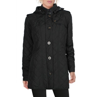 Женское черное легкое стеганое пальто с капюшоном Barbour 14 BHFO 4171