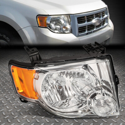 ДЛЯ 08-12 FORD ESCAPE ПРАВАЯ ПЕРЕДНЯЯ ФАРА С ХРОМИРОВАННЫМ КОРПУСОМ В СТИЛЕ OE FO2503229