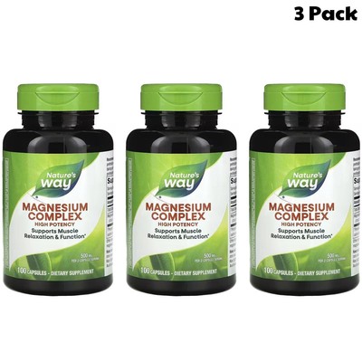 (2 Pack) Nature's Way Magnesium Complex 250 mg, 100 Capsules