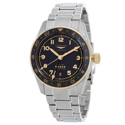 Мужские часы Longines Spirit Zulu Time с автоматическим антрацитовым циферблатом L3.802.5.53.6