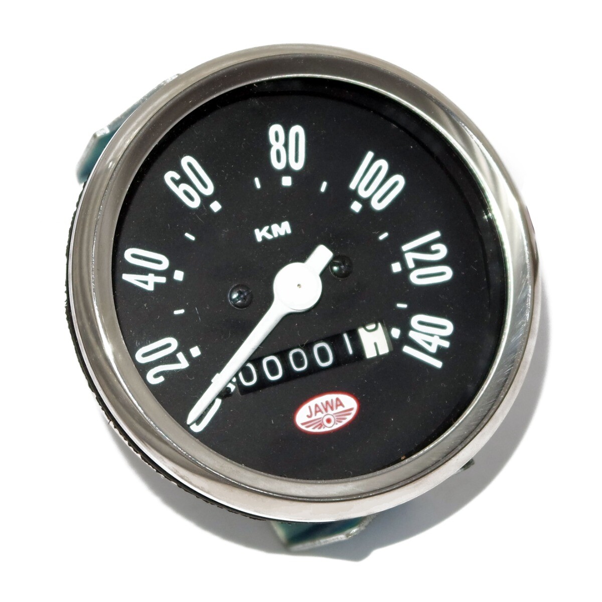 New Black Face Jawa Logo CZ Motorcycle Speedometer Speedo 140 Kph Km/hr 