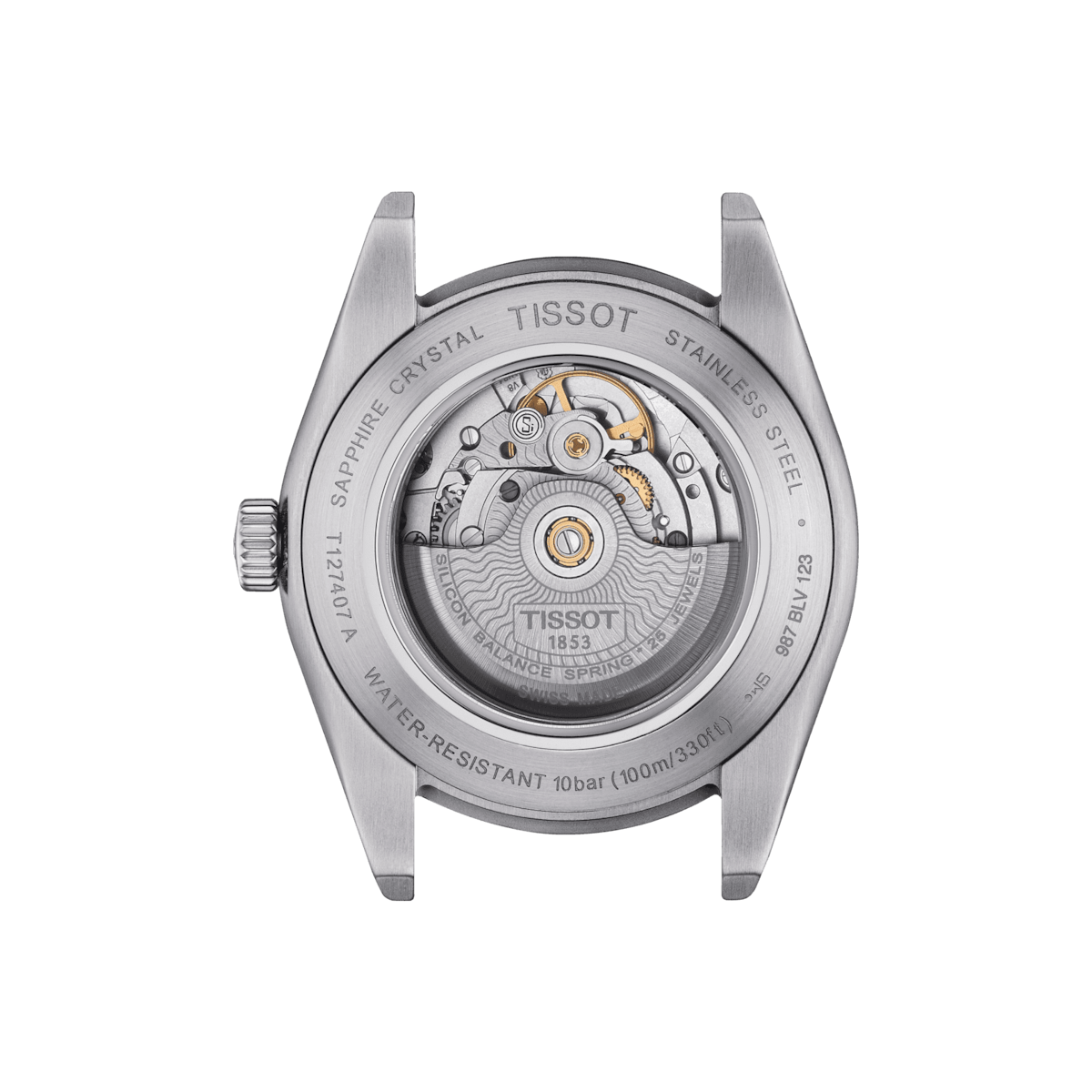 Pre-owned Tissot Gentleman Powermatic 80 Silicium Watch T127.407.11.041.00