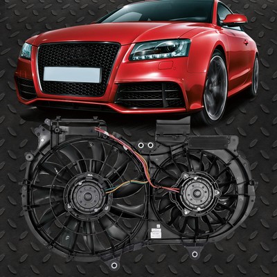ДЛЯ 02-09 AUDI A4 QUATTRO 3.0L 3.2L КОМПЛЕКТ ВЕНТИЛЯТОРА ОХЛАЖДЕНИЯ РАДИАТОРА В СТИЛЕ OE AU3115108