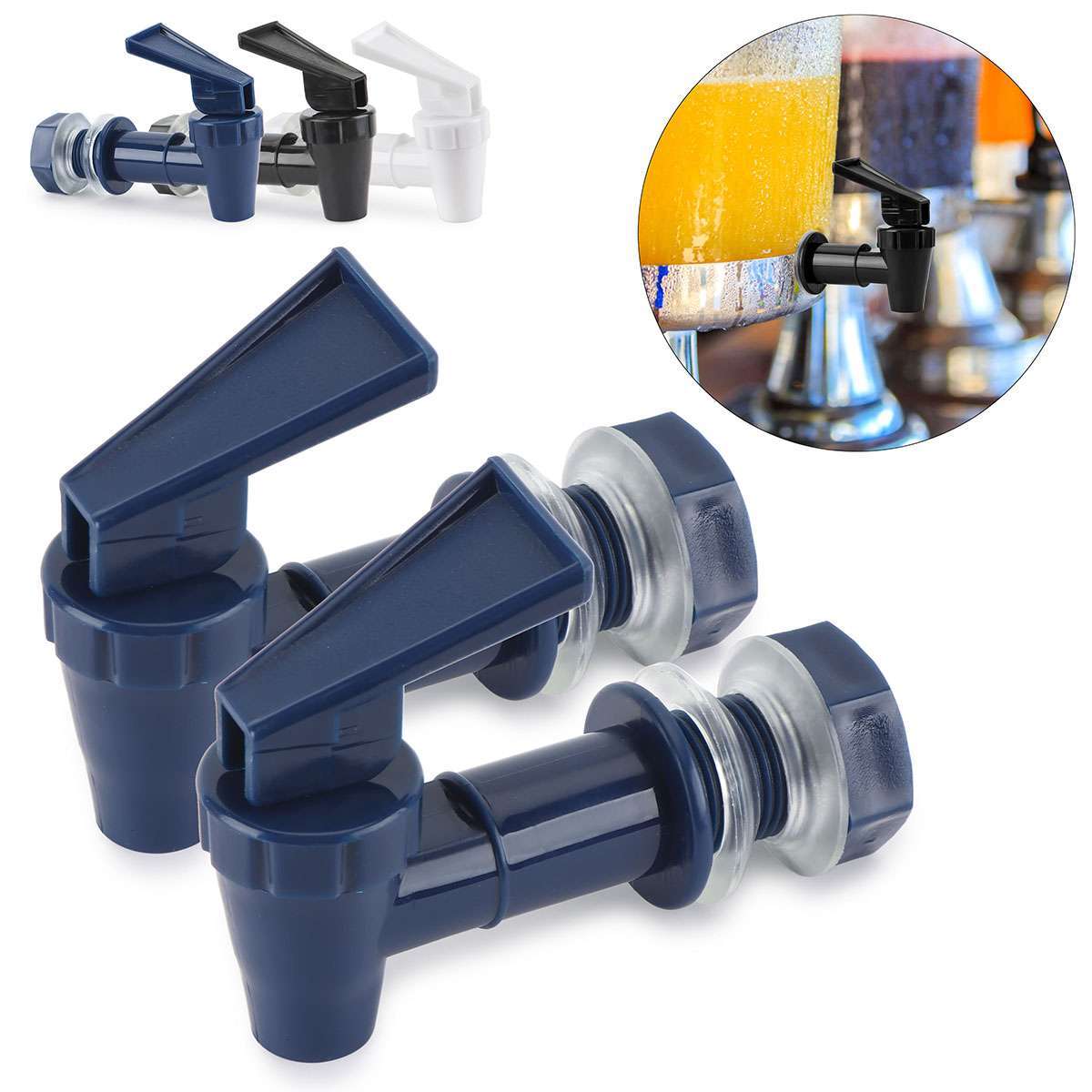 2X Replacement Beverage Dispenser Spigot Faucet Jug Jar Buck