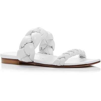 

Stuart Weitzman Женские белые шлепанцы Playa 7 Medium (B,M) BHFO 2029, Белый, Playa