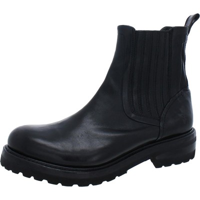 

Женские черные ботильоны челси Frye Ella Moto, обувь 10, средний (B,M) BHFO 1160, Черный, Ella Moto