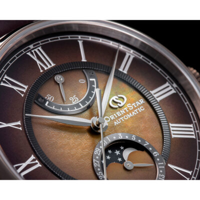 Pre-owned Orient Star Rk-ay0120a Brown Mechanical Automatic Men's Watch In Box