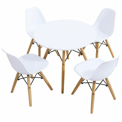 mid century modern kids table and chairs