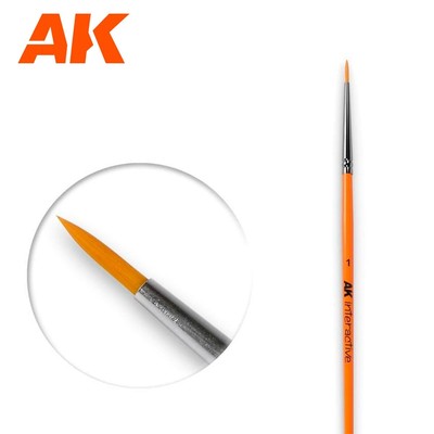AK603 AK Interactive #1 Round Brush. Synthetic