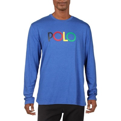 Мужская синяя пижама Polo Ralph Lauren Удобная рубашка для сна Loungewear XL BHFO 9908