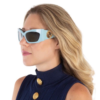 Pre-owned Gucci Silver Wrap Ladies Sunglasses Gg1412s 005 62 Gg1412s 005 62