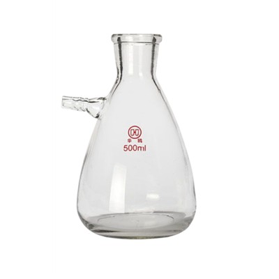 500ml Glass Buchner Filter Suction Flask,Lab Borosilicate Bottle,Heavy Wall