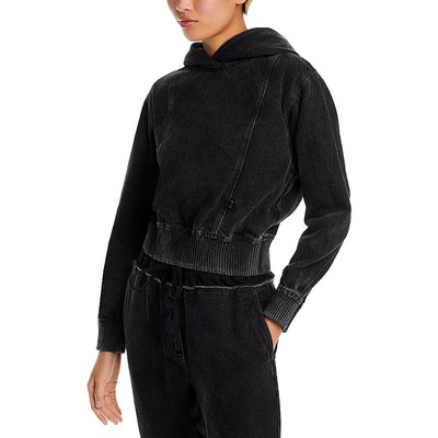 3.1 Phillip Lim Женский черный уютный джинсовый топ с капюшоном и длинными рукавами XS BHFO 2557